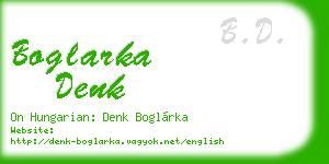 boglarka denk business card