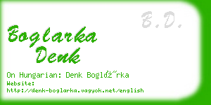 boglarka denk business card